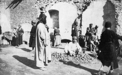 Obstmarkt, Bagdad, Irak, 1917-1919