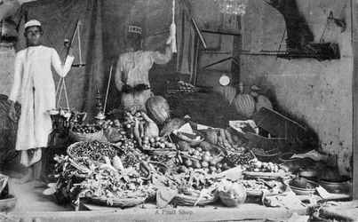 Obstladen, Indien, frühes 20. Jahrhundert