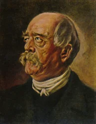 Fürst Bismarck 1815-1898. der eiserne Kanzler Gemälde von P. Krom, 1934