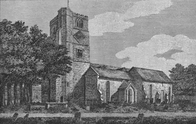 Fulham Kirche im Jahr 1812