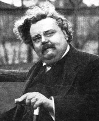 G.K. Chesterton 1874-1936, englischer Schriftsteller, frühes 20. Jahrhundert