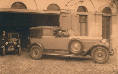Garage an der kubanischen Botschaft in Brüssel, Belgien, 1927
