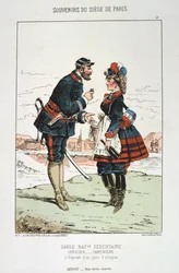 Garde Nationale Sedentaire - Offizier Cantinierre, Belagerung von Paris, 1870-1871