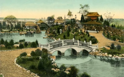 Garten der schwimmenden Insel, Krönungsausstellung, London, 1911.