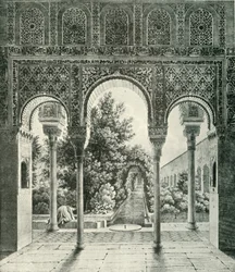 Garten des Generalife, 19. Jahrhundert, 1907