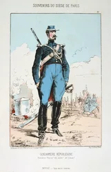Gendarmerie Republicaine, Belagerung von Paris, Deutsch-Französischer Krieg, 1870-1871