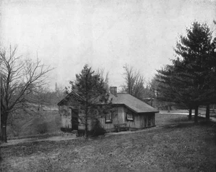 General Grants Blockhütte, Fairmount Park, Philadelphia, USA, ca. 1900