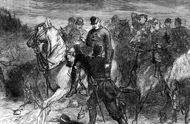 General Jackson tödlich verwundet, spätes 19. Jahrhundert