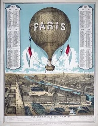 Gesamtansicht von Paris, Frankreich