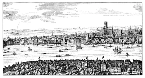 Gesamtansicht von London, 1666, 1909