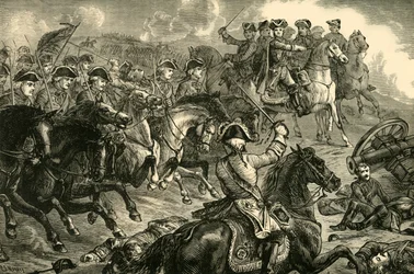 Georg II. in der Schlacht bei Dettingen, 27. Juni 1743 (1890)