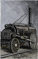 George Stephensons Lokomotive Rocket, 1829