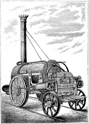 George Stephensons Lokomotive Rocket, ca. 1875