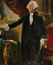 George Washington 1732-1799. - Stich nach dem Gemälde von G. C. Stuart, 1934