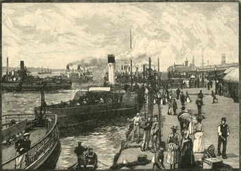 Georges Landungsbrücke, 1898