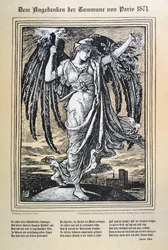Deutsche Allegorie der Pariser Kommune, 1871