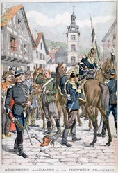 Deutsche Deserteure an der französischen Grenze, 1903
