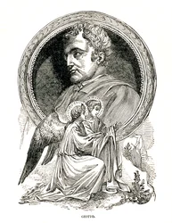 Giotto di Bondone, italienischer Maler und Architekt, 1893