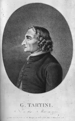 Giuseppe Tartini 1692-1770 war ein italienischer Barockkomponist und Geiger