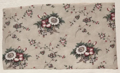 Glasierter Chintz-Fragment, um 1830