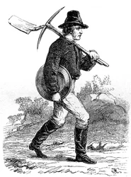 Goldgräber, Kalifornien, 19. Jahrhundert