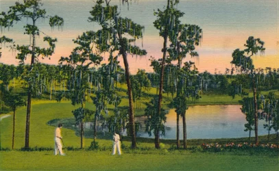 Golfen, ein Ganzjahressport in Florida, ca. 1939