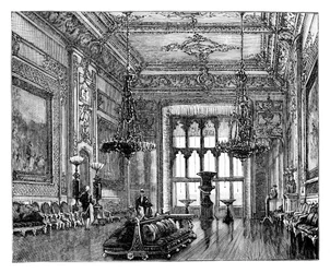 Großer Empfangsraum, Windsor Castle, ca. 1888