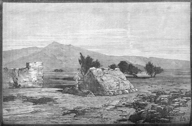 Gräber von Major Blackwood und Männern des Sechsundsechzigsten Regiments, Maiwand, um 1880