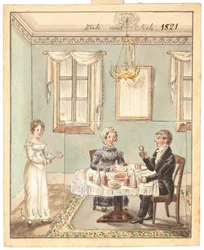 Grußkarte, 1821