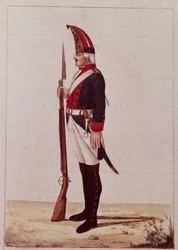 Grenadier des Ersten Marinebataillons, 1786