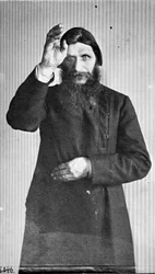 Grigori Jefimowitsch Rasputin, russischer Mystiker und heiliger Mann, um 1914 bis um 1916
