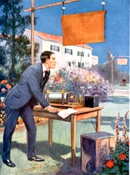 Guglielmo Marconi 1874-1937, italienischer Physiker und Radiopionier