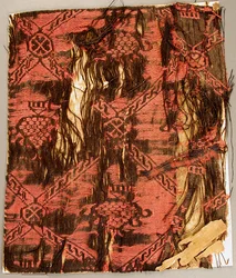 Guilloche-Gitter mit Pinienzapfen, Byzantinisch, 7.-9. Jahrhundert