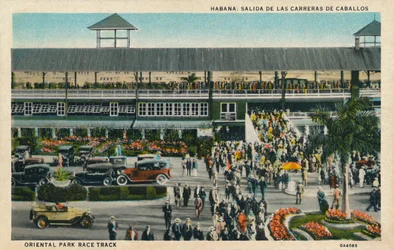 Habana: Salida De Las Carreras De Caballos. Oriental Park Rennbahn, ca. 1910