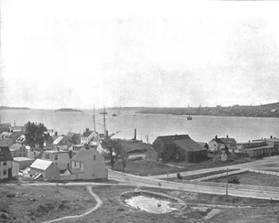 Halifax Harbour, Nova Scotia, von Dartmouth, Kanada, ca. 1900