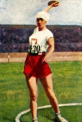Halina Konopacka aus Polen, Weltmeisterin im Diskuswerfen, 1928