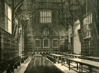 Halle des Trinity College, 1898