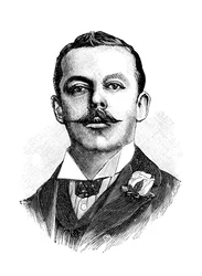 Harry John Lawson, englischer Erfinder eines Sicherheitsfahrrads, 19. Jahrhundert