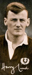 Harry Lind 1906-1986, schottischer Rugby-Union-Nationalspieler, 1935