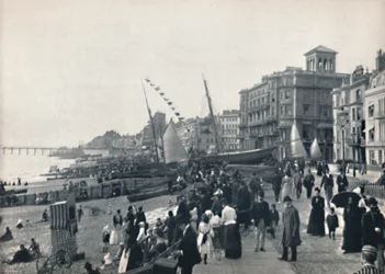 Hastings - Die Front, zeigt Pier, 1895