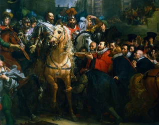 Heinrich IV. von Frankreich betritt Paris, 22. März 1594, 19. Jahrhundert