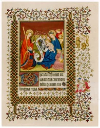 Heinrich VI. vor der Jungfrau und dem Kind, ca. 1420