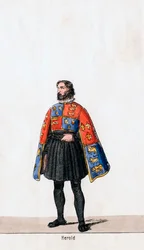 Herold, Kostümentwurf für Shakespeares Stück, Heinrich VIII., 19. Jahrhundert