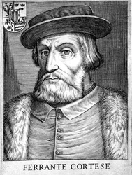 Hernán Cortés, 1485-1547, spanischer Konquistador, der Mexiko eroberte