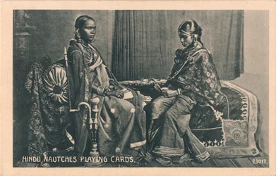 Hindu Nautches Spielkarten, ca. 1910