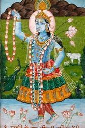 Hinduistische Göttin Radha, Mathura, Indien