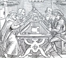 Historiographen beim Schreiben