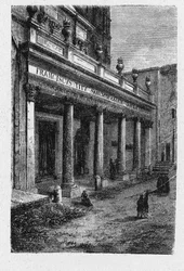 Geschichte des antiken Rom. Santa Cecilia in Trastevere ist eine Kirche aus dem 5. Jahrhundert in Rom, Italien, die der heiligen Cäcilia gewidmet ist, im Stadtteil Trastevere.
