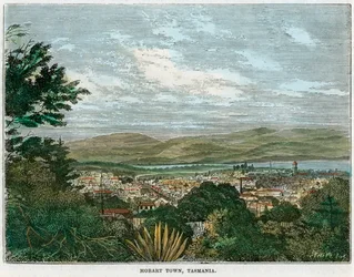 Hobart Town, Tasmanien, Australien, um 1880