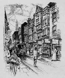 Holywell Street, Westminster, London, ca. 1890-1911